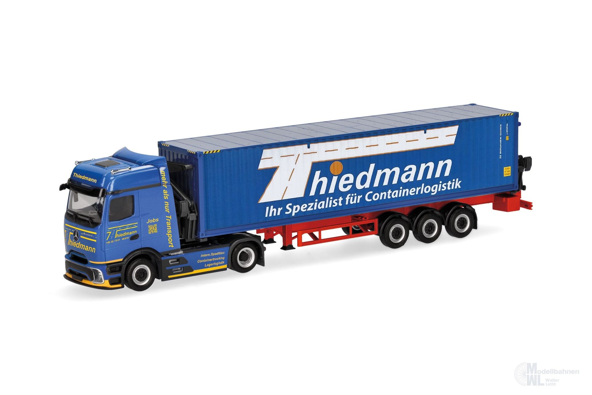 Herpa 319782 - Mercedes-Benz Actros L ProCab Container-Seitenlader H0 1:87