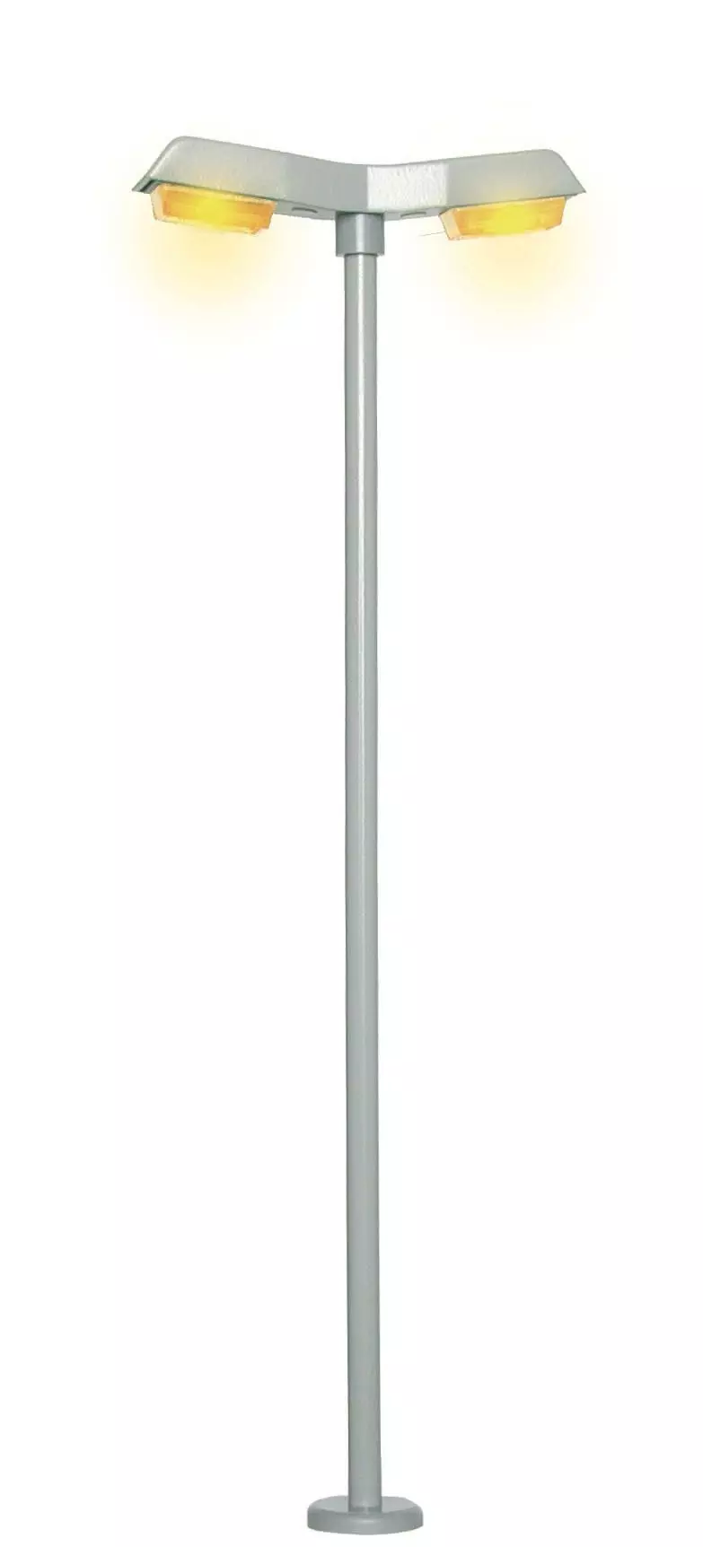 Viessmann 6098 - Straßenleuchte modern doppelt LED gelb H0 1:87