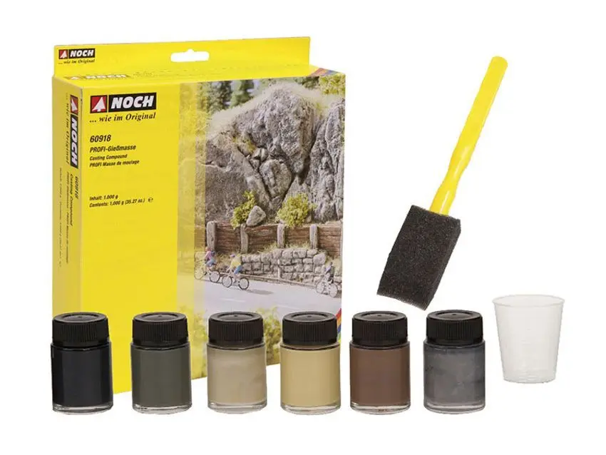 Noch 61200 - Naturfarben-Set, 6 Farbkonzentrate je 20 ml G/1/0/H0/H0m/H0e/TT/N/Z