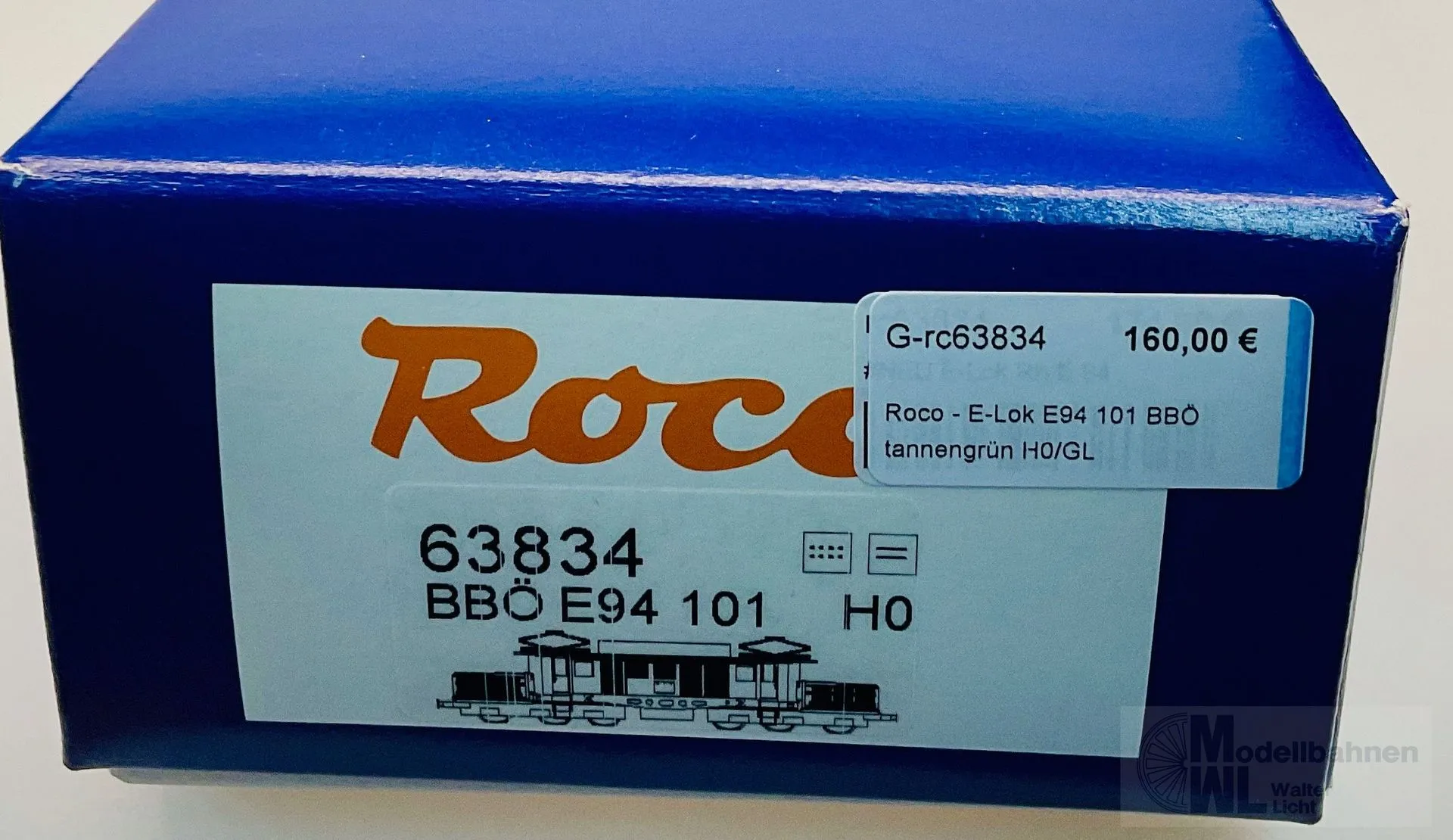 Roco 63834 - Roco - E-Lok E94 101 BBÖ tannengrün H0/GL