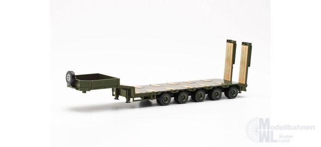 Herpa 746977 - Goldhofer Semitiefladeauflieger mit abgeschrägtem Heck und Auffahrrampen H0 1:87