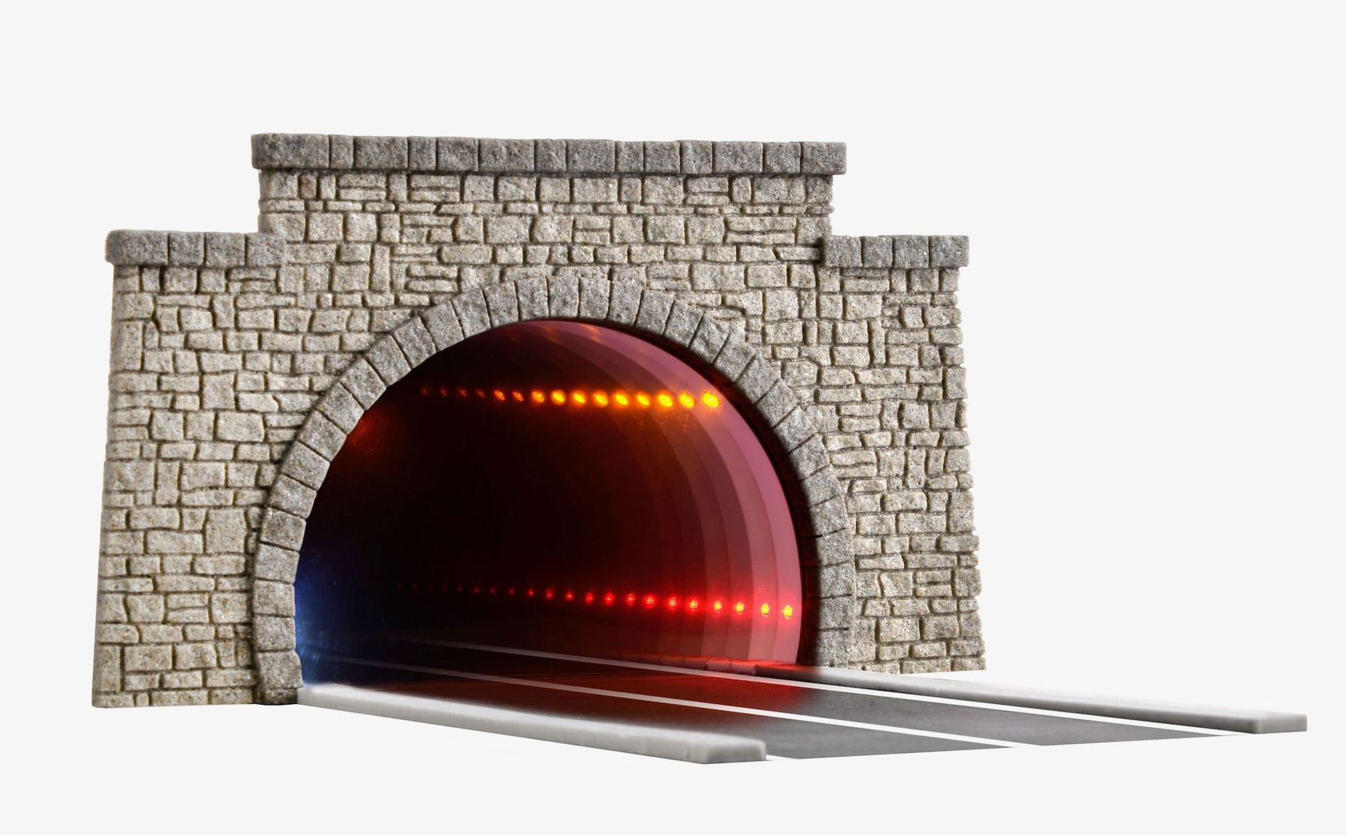 Viessmann 5097 - Straßentunnel klassisch mit LED Spiegeleffekt und Tiefenwirkung H0 1:87
