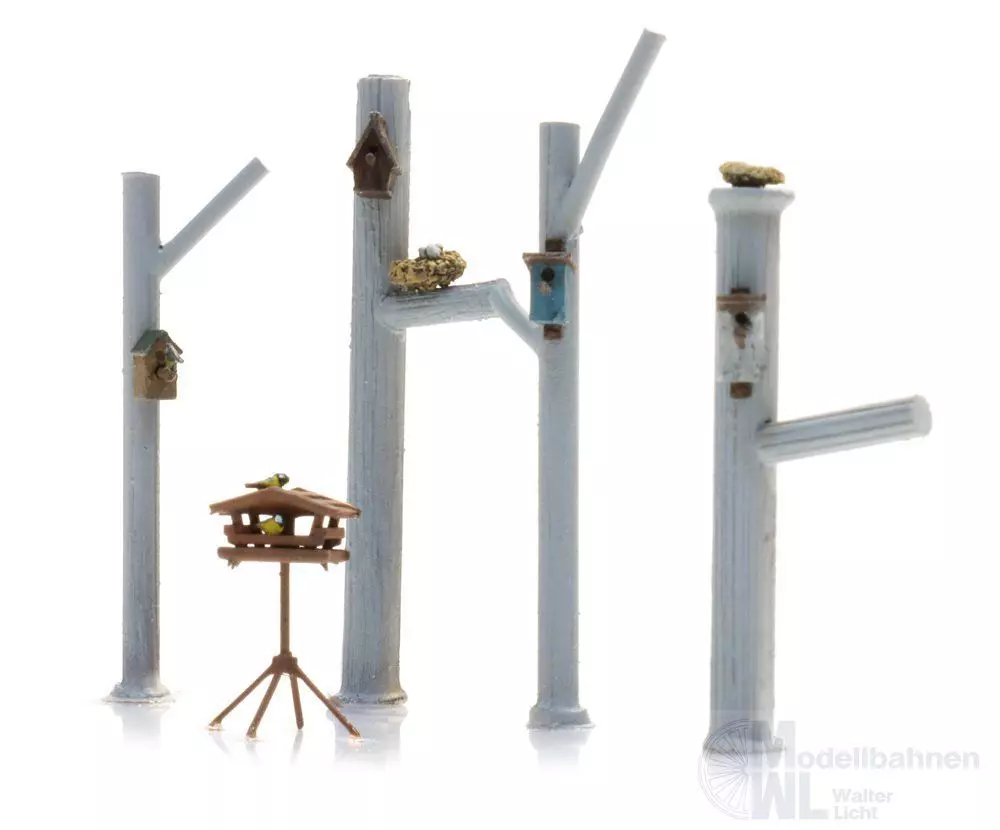 ARTITEC b.v. 387.653 - Nistkästen und Vogelhäuschen Fertigmodell H0 1:87