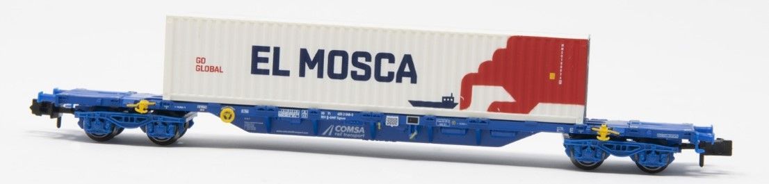 Arnold 6594 - Containertragwagen Comsa Ep.VI 45`Container El Mosca N 1:160