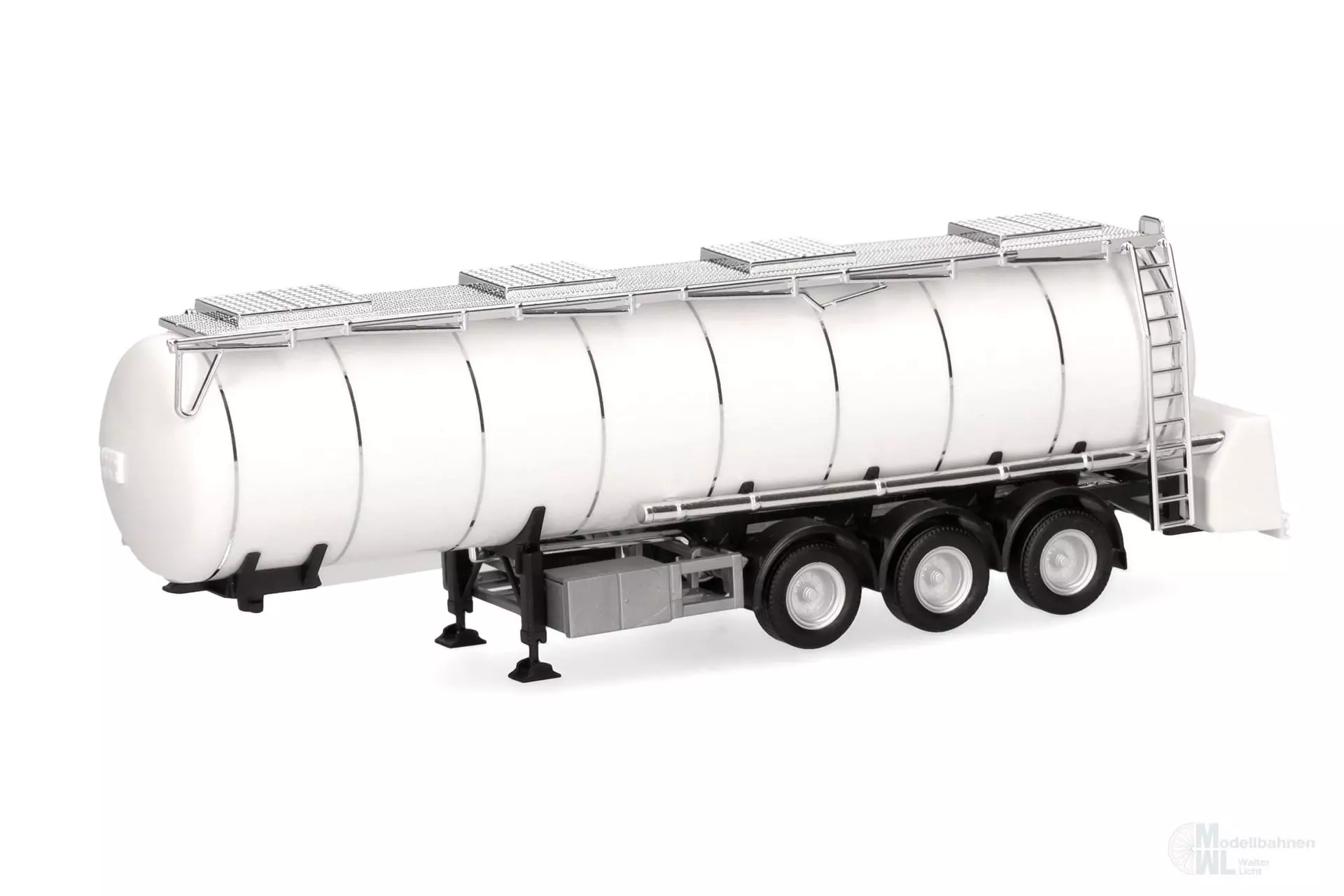 Herpa 076463-003 - Lebensmitteltankauflieger 3-achs weiß H0 1:87