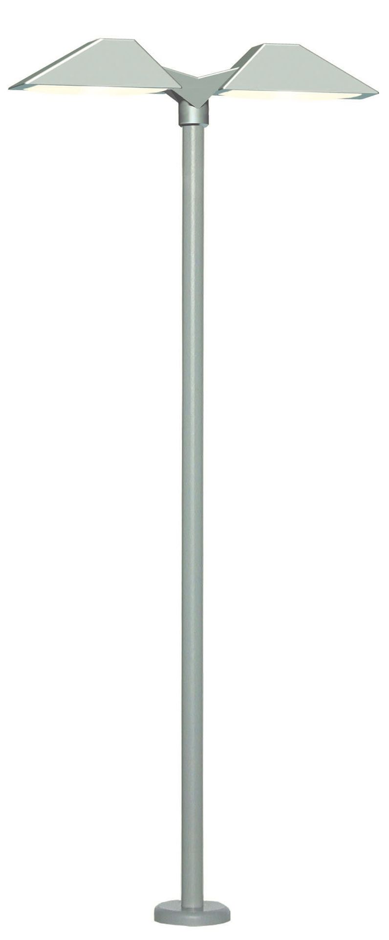 Viessmann 6484 - Moderne Bahnsteigleuchte doppelt LED weiß N 1:160