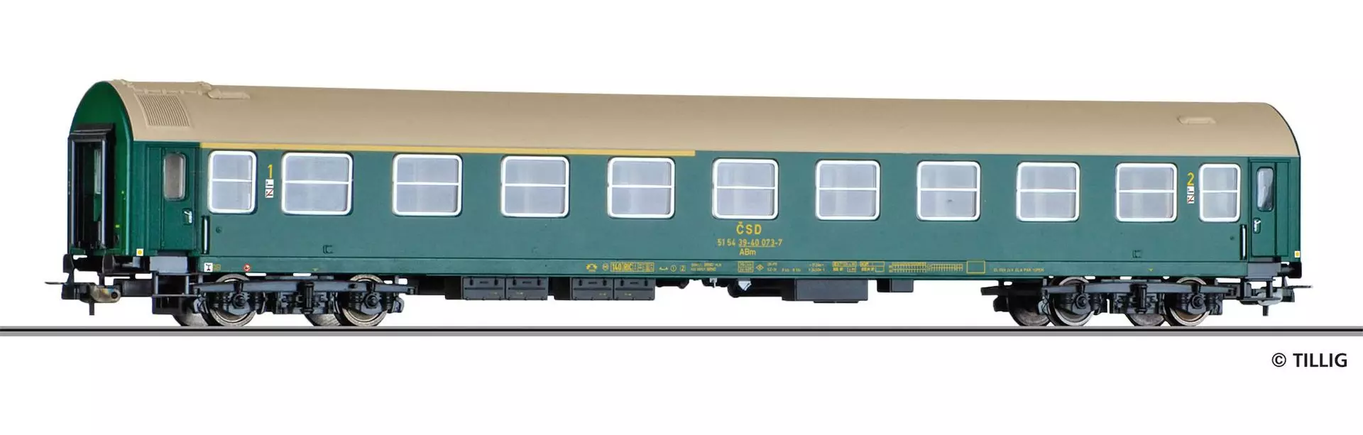 Tillig 74938 - Personenwagen CSD Ep.IV 1./2.Kl. ABm Typ Y H0/GL