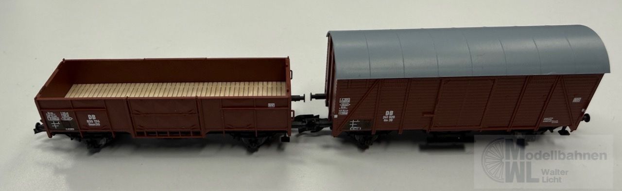 IGRA MODEL 96600001 - Güterwagen Set DB Ep.III Gm39 und Ommu39 TT 1:120