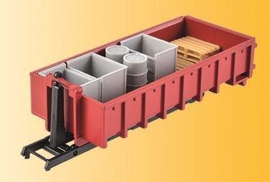 Kibri 15709 - Hakenabrollaufbau mit Abrollmulde und Ladegut H0 1:87