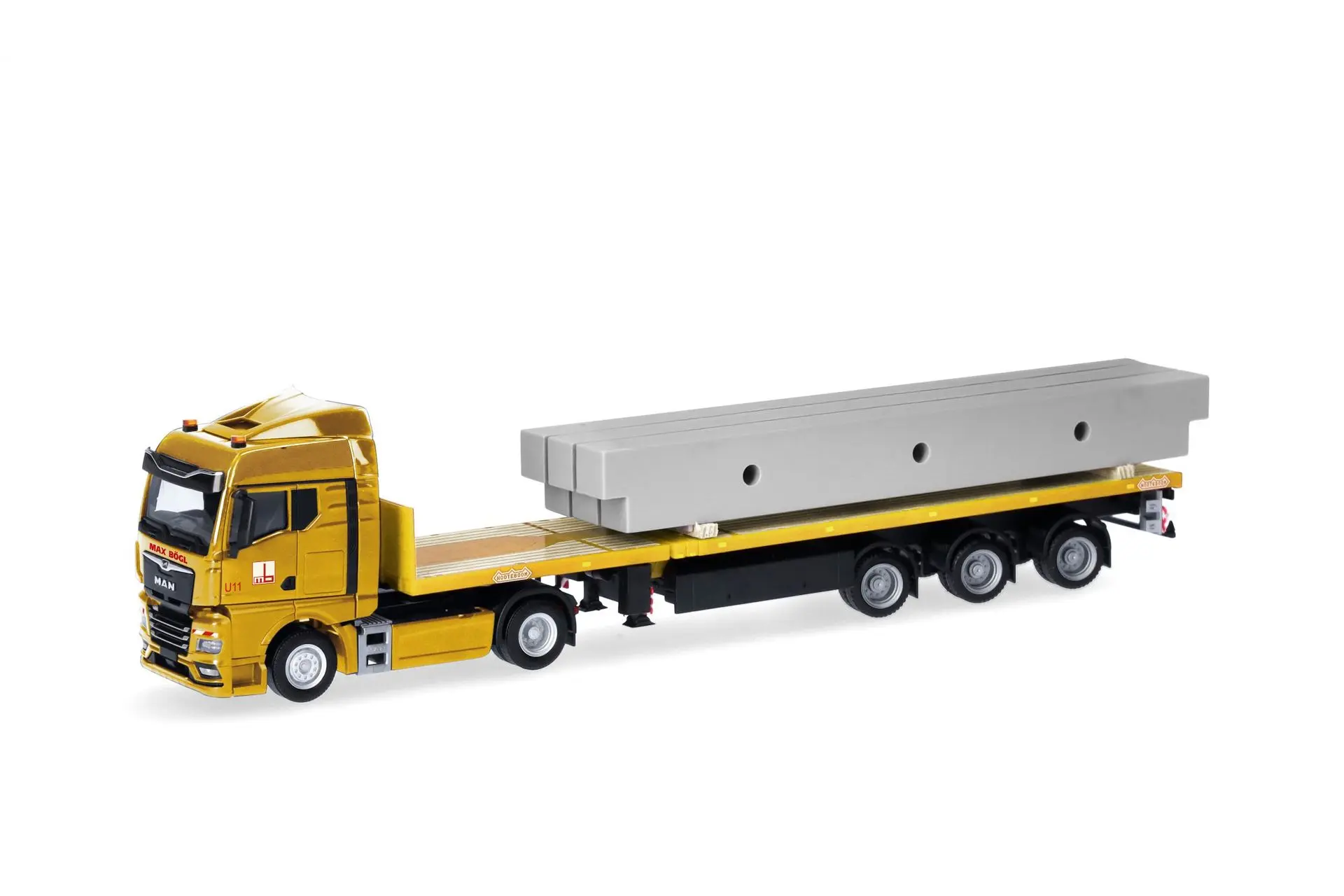 Herpa 961745 - MAN TGX GM Max Bögl mit Nebenträger H0 1:87