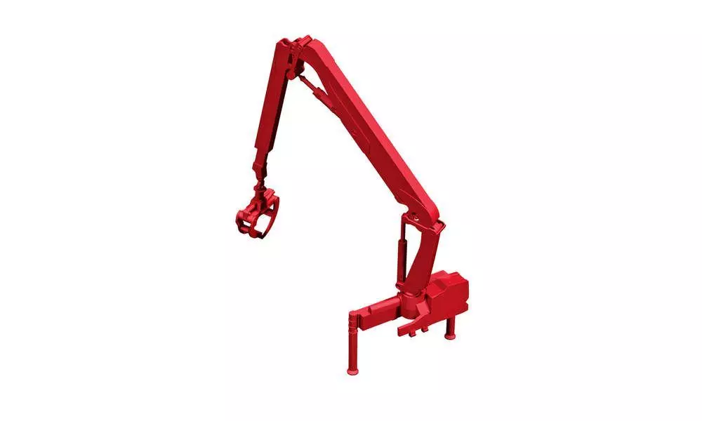 Herpa 54157 - Hiab Ladekran X-HIPRO 232 E-3 für Langholztransporter rot 1:87
