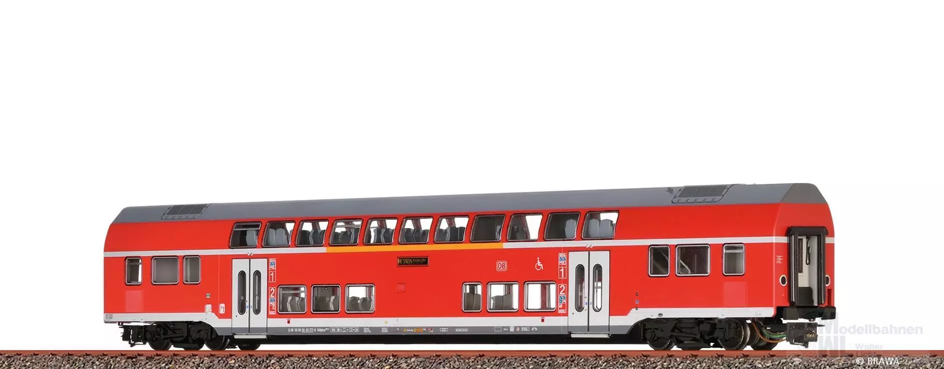 Brawa 44589 - TWINDEXX Vario® Mittelwagen DB AG Ep.VI 1./2.Kl. H0/GL