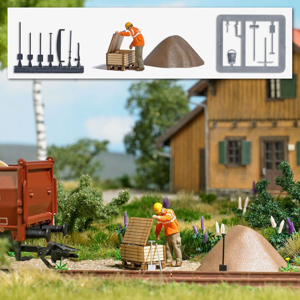 Busch 7967 - A-Set:Gleisbauarbeiter Ep.V H0 1:87