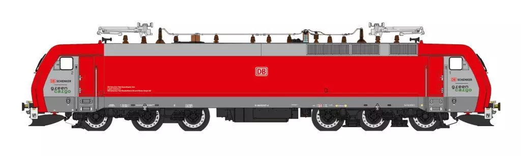 Heljan 10044411 - E-Lok EG 3107 DB Schenker/Green Cargo Ep.VI H0/GL