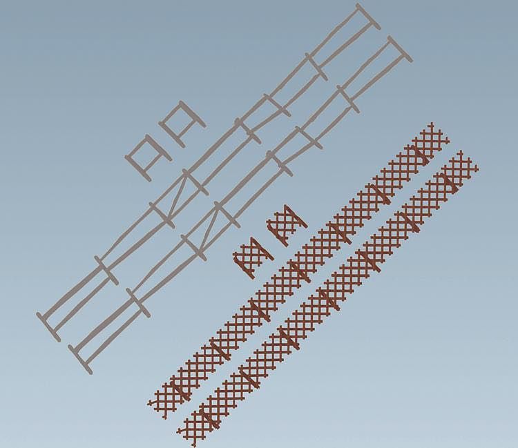 Faller 180406 - Garten- und Feldzäune 236 cm H0 1:87