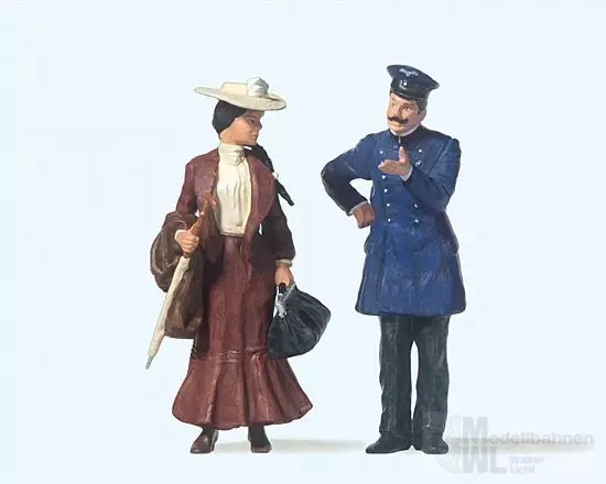 Preiser 45065 - Schaffner und Dame Spur G