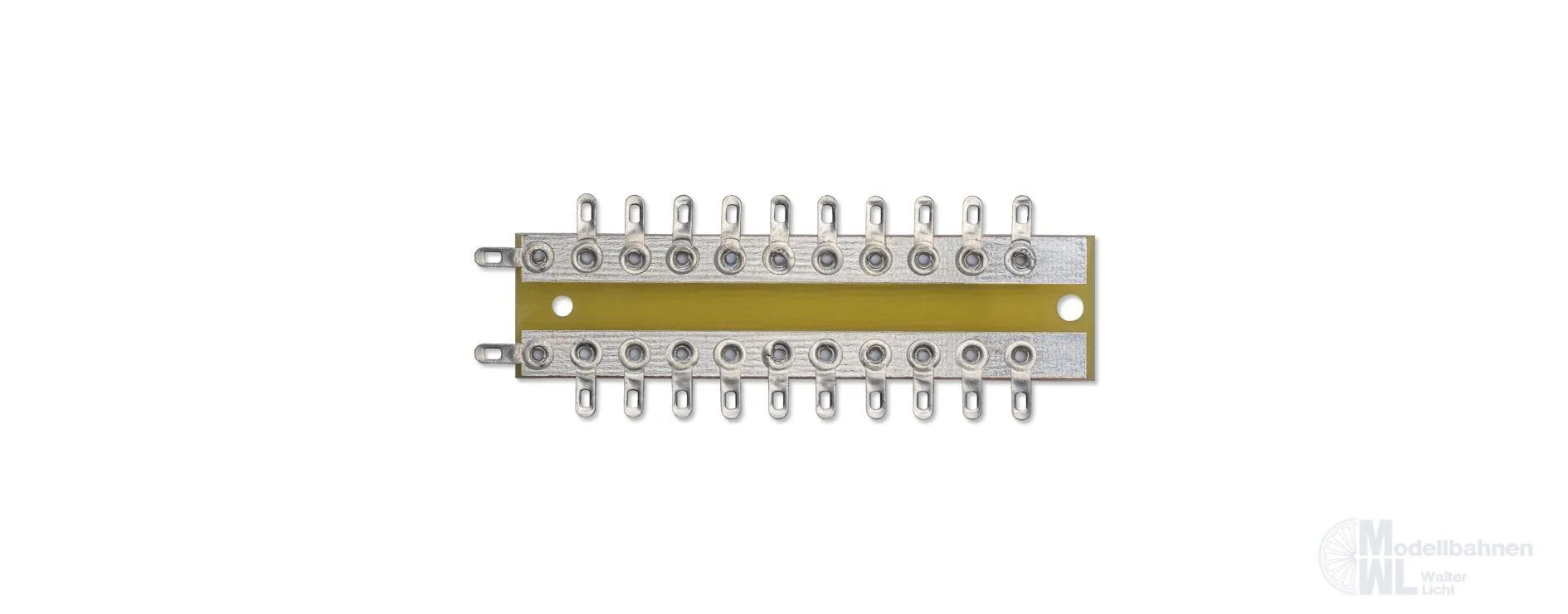 Brawa 3915 - Verteiler-Lötösenplatte 2-pol 10-fach 1.Stck.