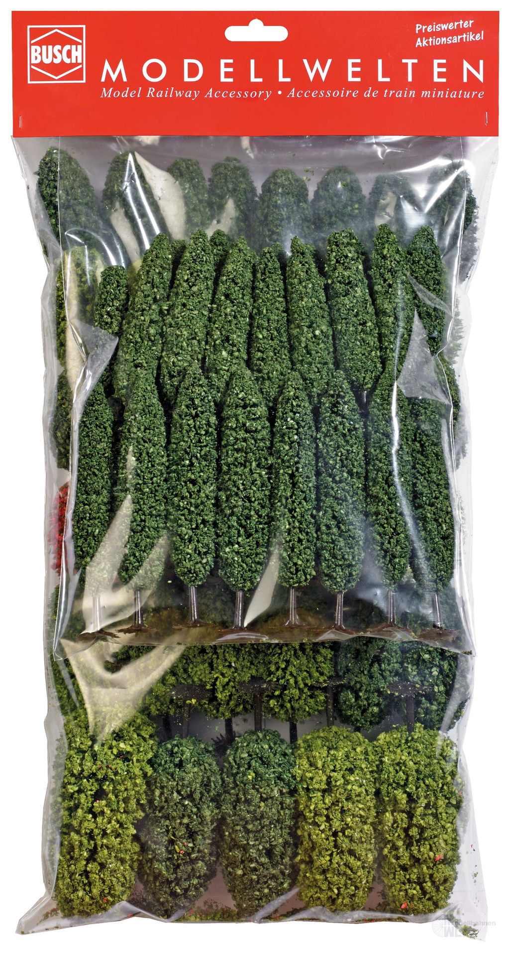 Busch 9767 - 65 Laubbäume H0 1:87
