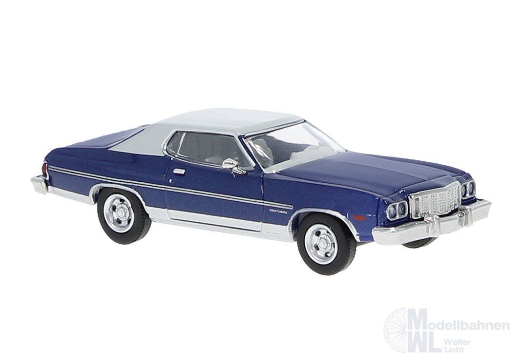 Brekina 19731 - Ford Gran Torino blau/lichtgrau H0 1:87