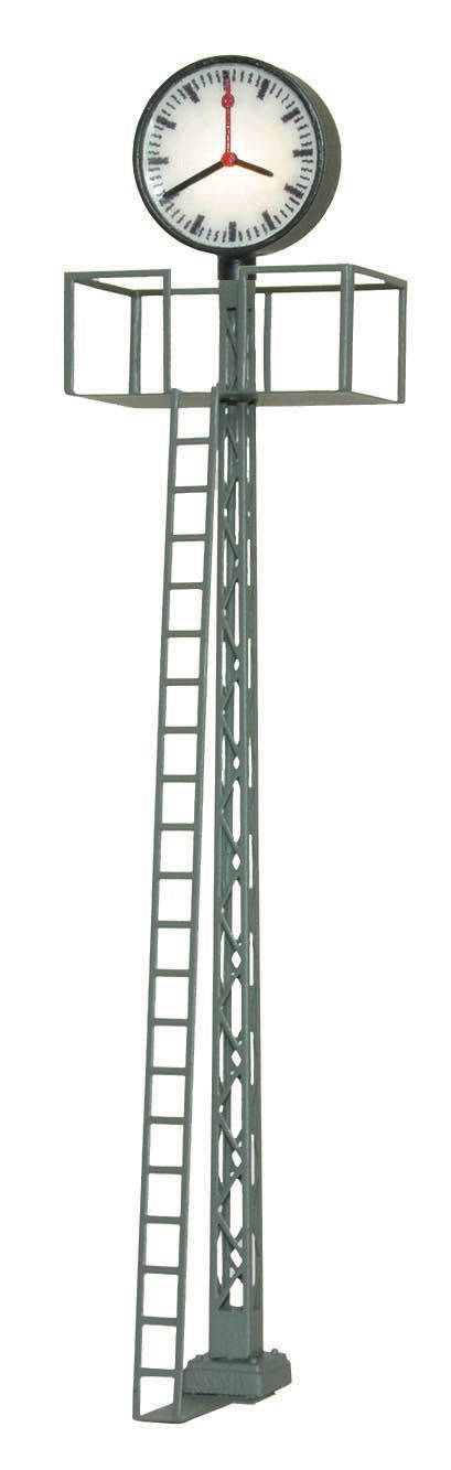 Viessmann 5081 - Beleuchtete Bahnhofsuhr auf Gittermast 70mm H0 1:87