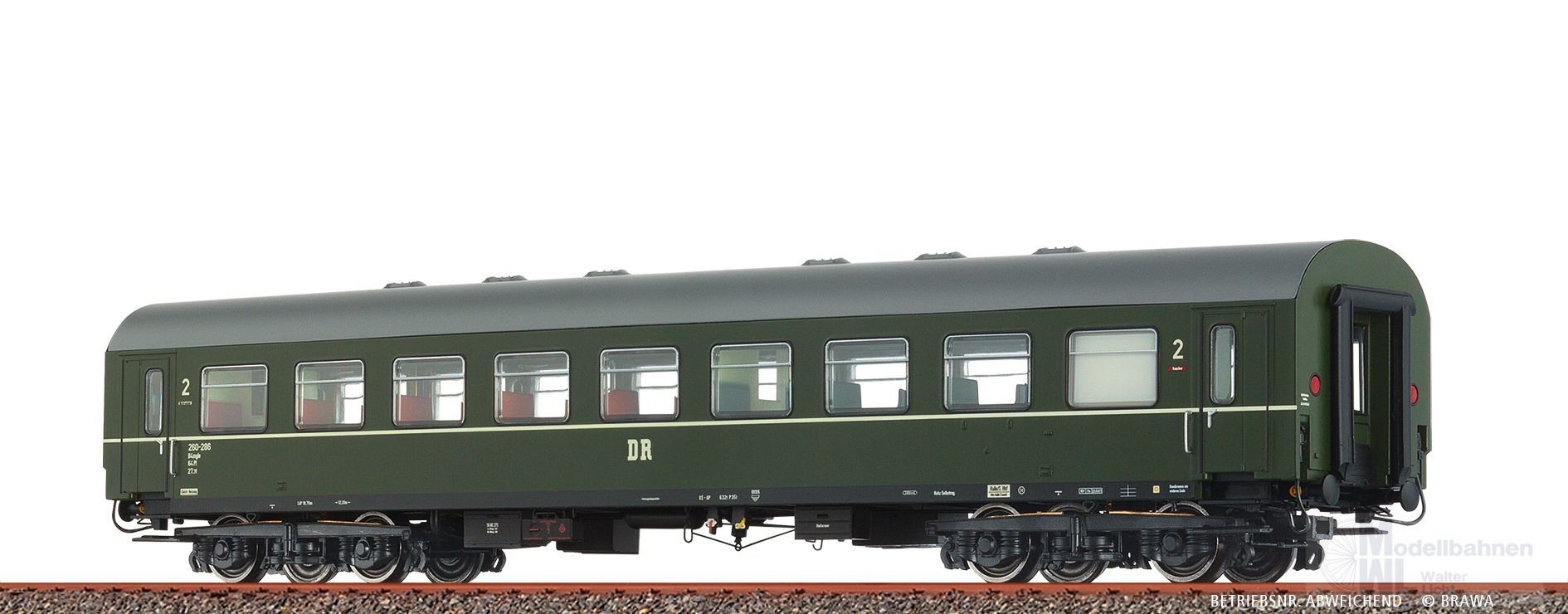 Brawa 50810 - Personenwagen DR Ep.III B4mgl 260-293 H0/GL