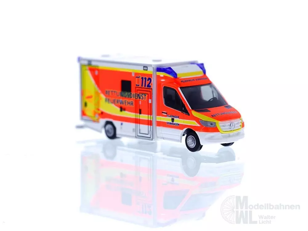 Rietze 76128 - Mercedes-Benz GSF RTW ´18 Rettungsdienst FW Dormagen H0 1:87