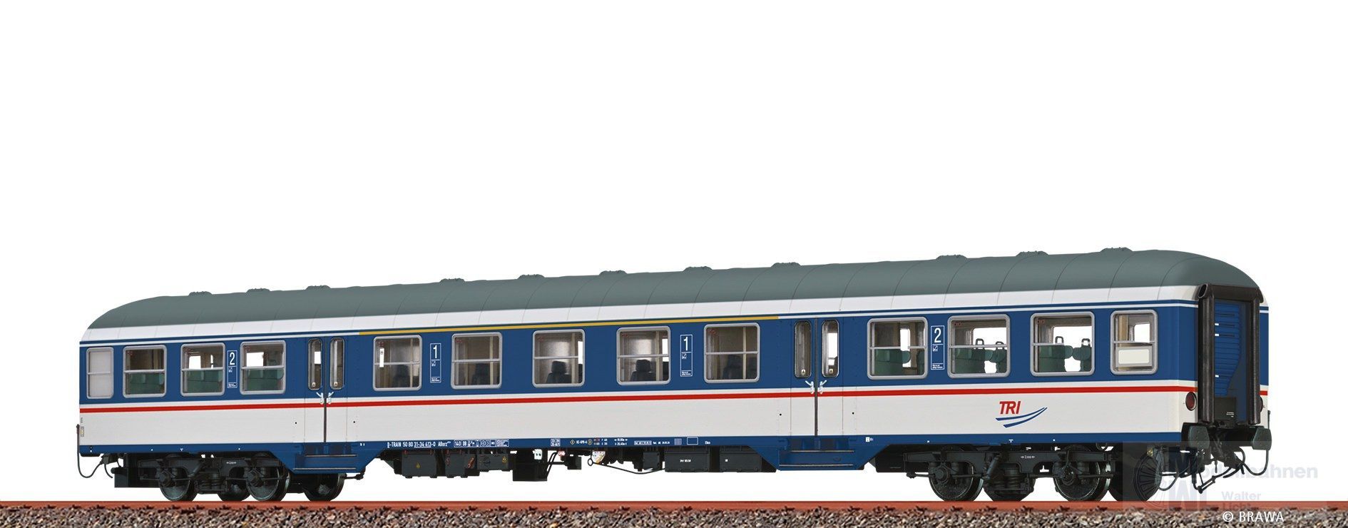 Brawa 46628 - Personenwagen TRI Ep.VI ABnrz417.6 H0/GL BASIC