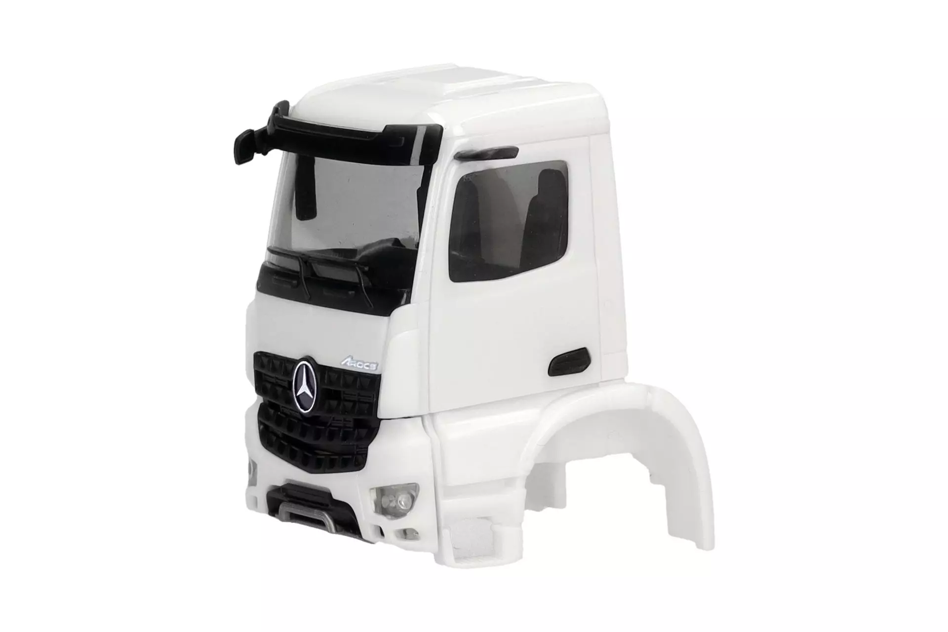 Herpa 086394 - Fahrerhaus Mercedes-Benz Arocs S mit Spiegelkamera weiß 2 Stück H0 1:87