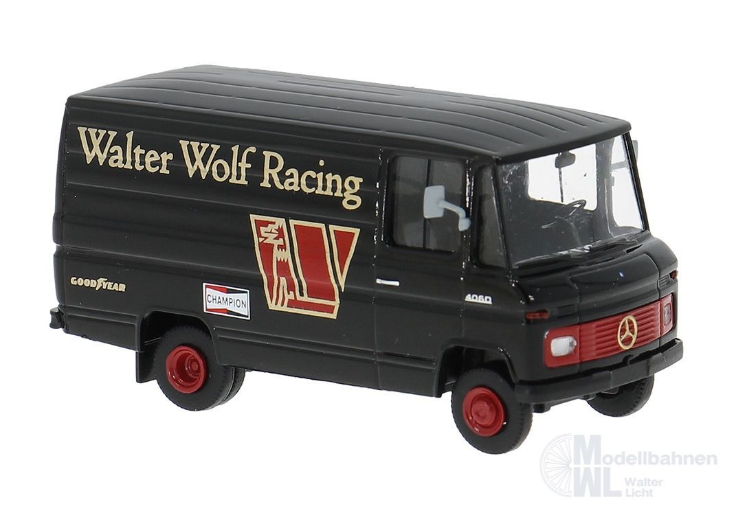 Brekina 36857 - Mercedes-Benz L 406 des Walter-Wolf-Formel1-Teams H0 1:87