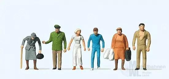 Preiser 14023 - Passanten, Polizist H0 1:87