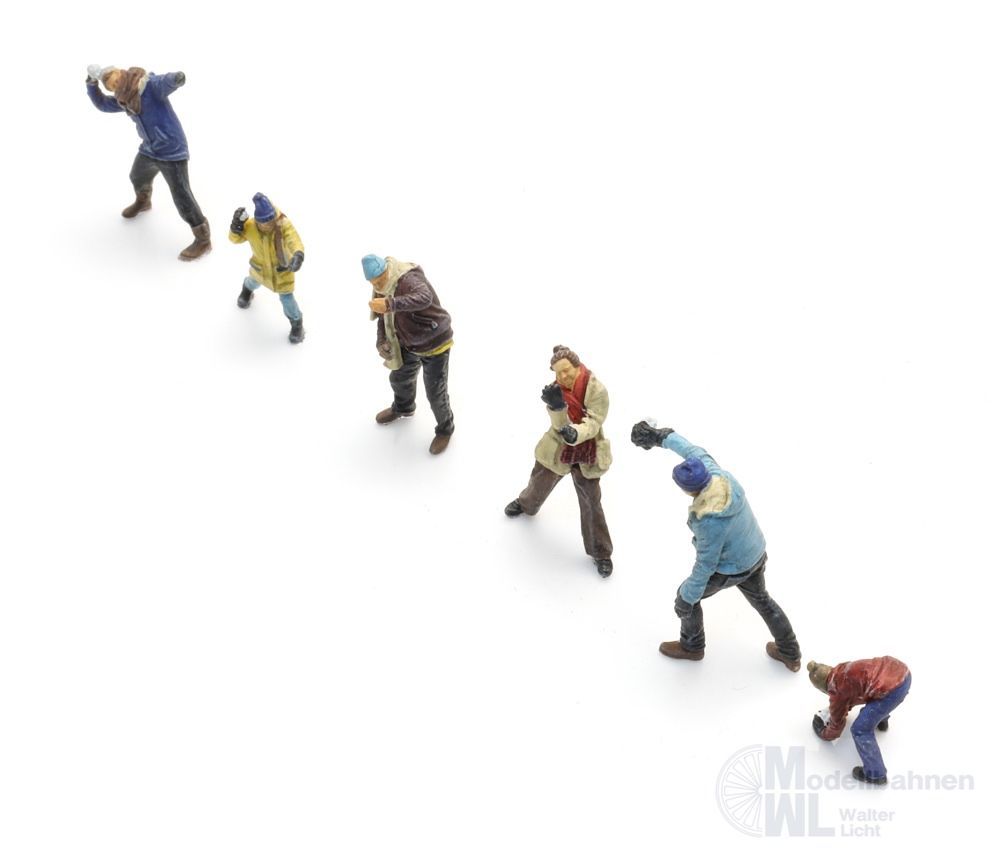 ARTITEC b.v. 5870148 - Schneeballschlacht 6 Figuren H0 1:87