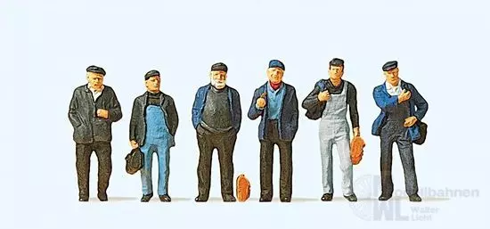 Preiser 10350 - Industrie- und Hafenarbeiter H0 1:87