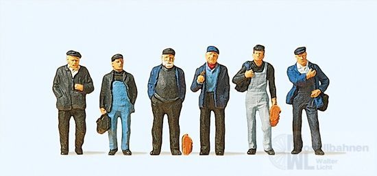 Preiser 10350 - Industrie- und Hafenarbeiter H0 1:87