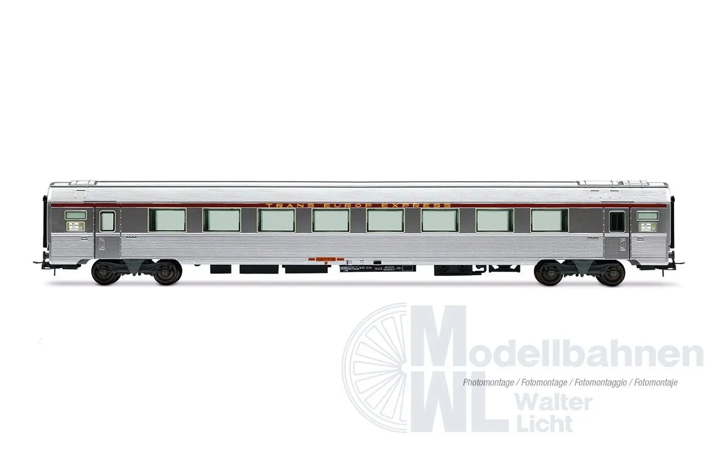 Jouef 4205 - Personenwagen Set SNCF Ep.IV TEE Mistral 69 4.tlg. Jules Verne H0/GL