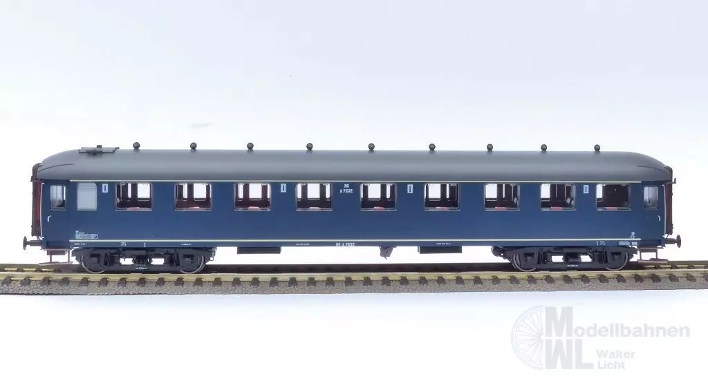 Exact Train 10017 - Personenwagen NS Ep.III A7532 berlinerblau graues Dach H0/GL