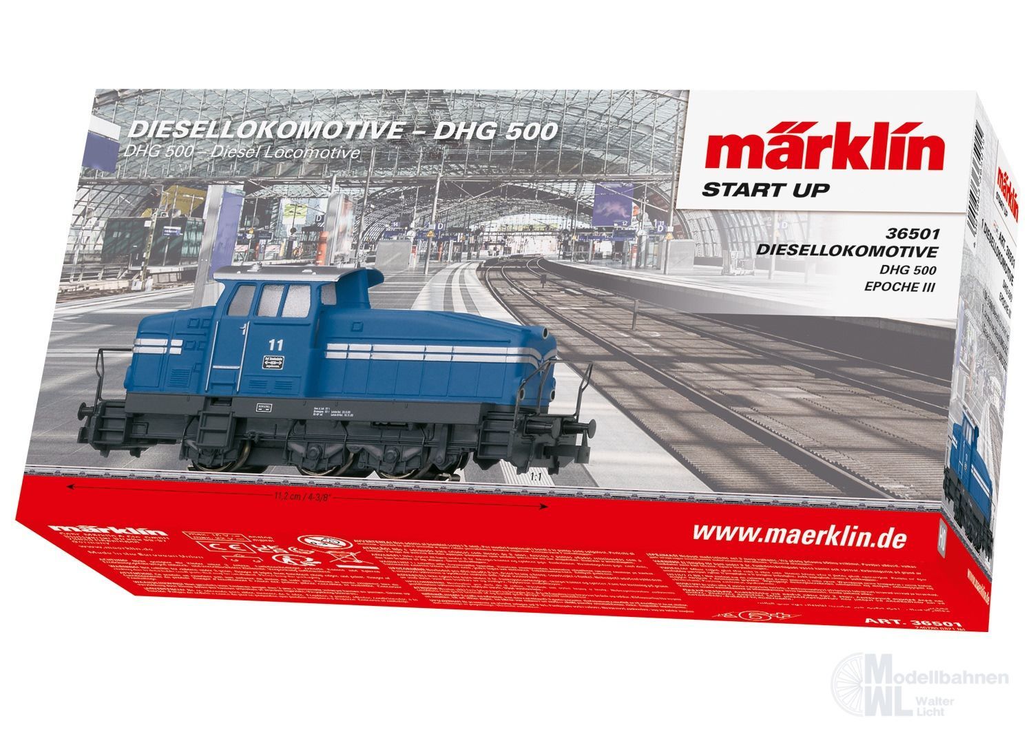 Märklin 36501 - Diesellok DHG 500 Ep.III H0/WS