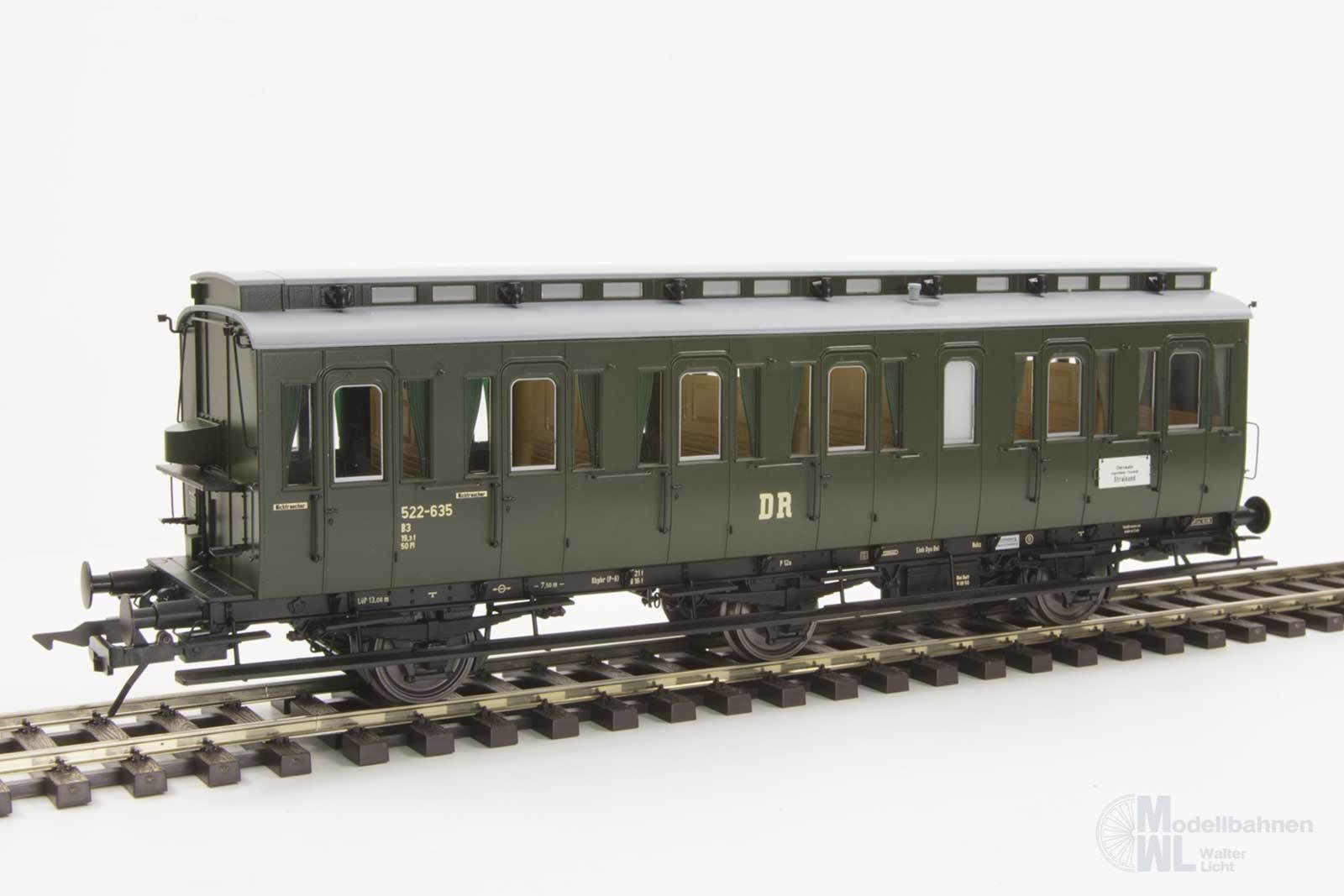 Lenz 41173-01 - Abteilwagen DR Ep.III Bauart C3 ohne Bremserhaus 522 635 Spur 0
