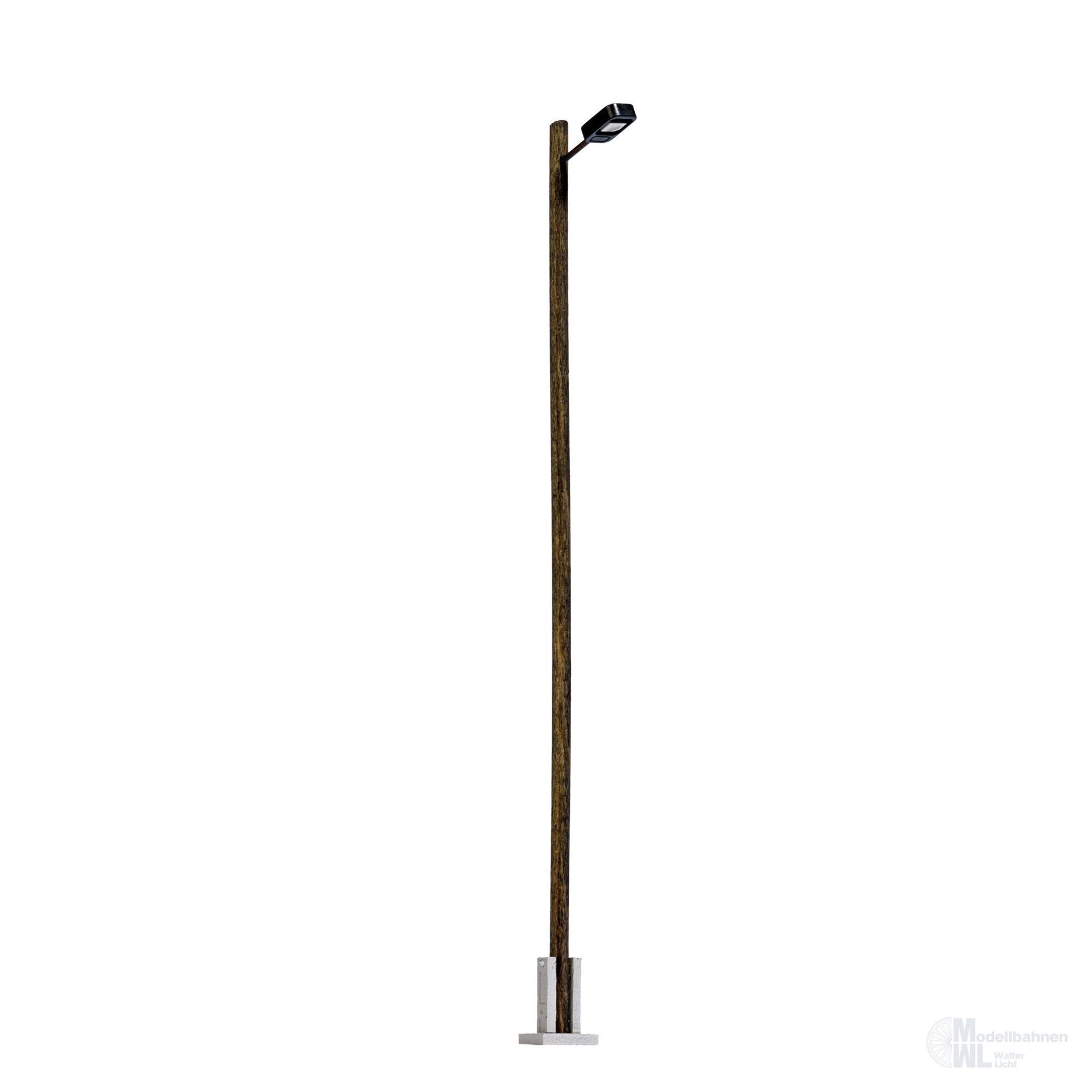 Busch 8732 - Bahnhofsleuchte weiß eckig 103mm TT 1:120