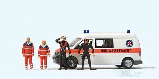 Preiser 33261 - VW T 5 BRK-Wasserwacht H0 1:87