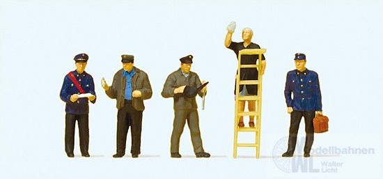 Preiser 10558 - Bahnpersonal frühe Epoche II H0 1:87