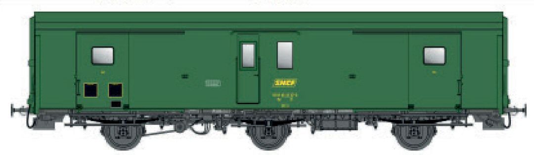 LS Models MW107 - Packwagen SNCF Ep.IV Dd2 SNCF Schlußlicht H0/GL