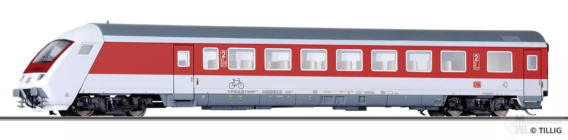 Tillig 13568 - Steuerwagen DB Ep.V 2.KL. Bpmbdzf 297.3 TT 1:120