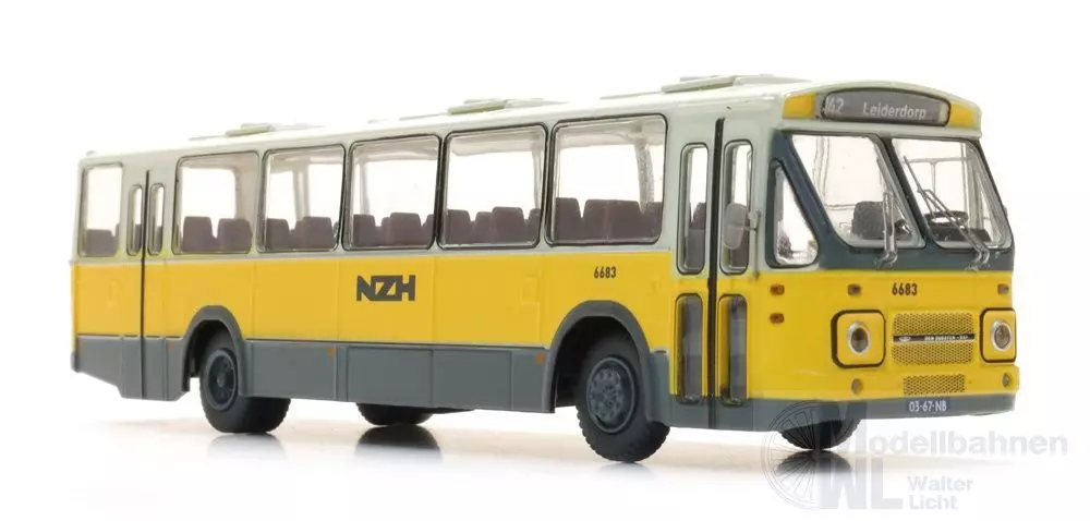 ARTITEC b.v. 487.070.43 - Regionalbus NZH 6683 DAF front 2 Ausstieg hinten Fertigmodell H0 1:87