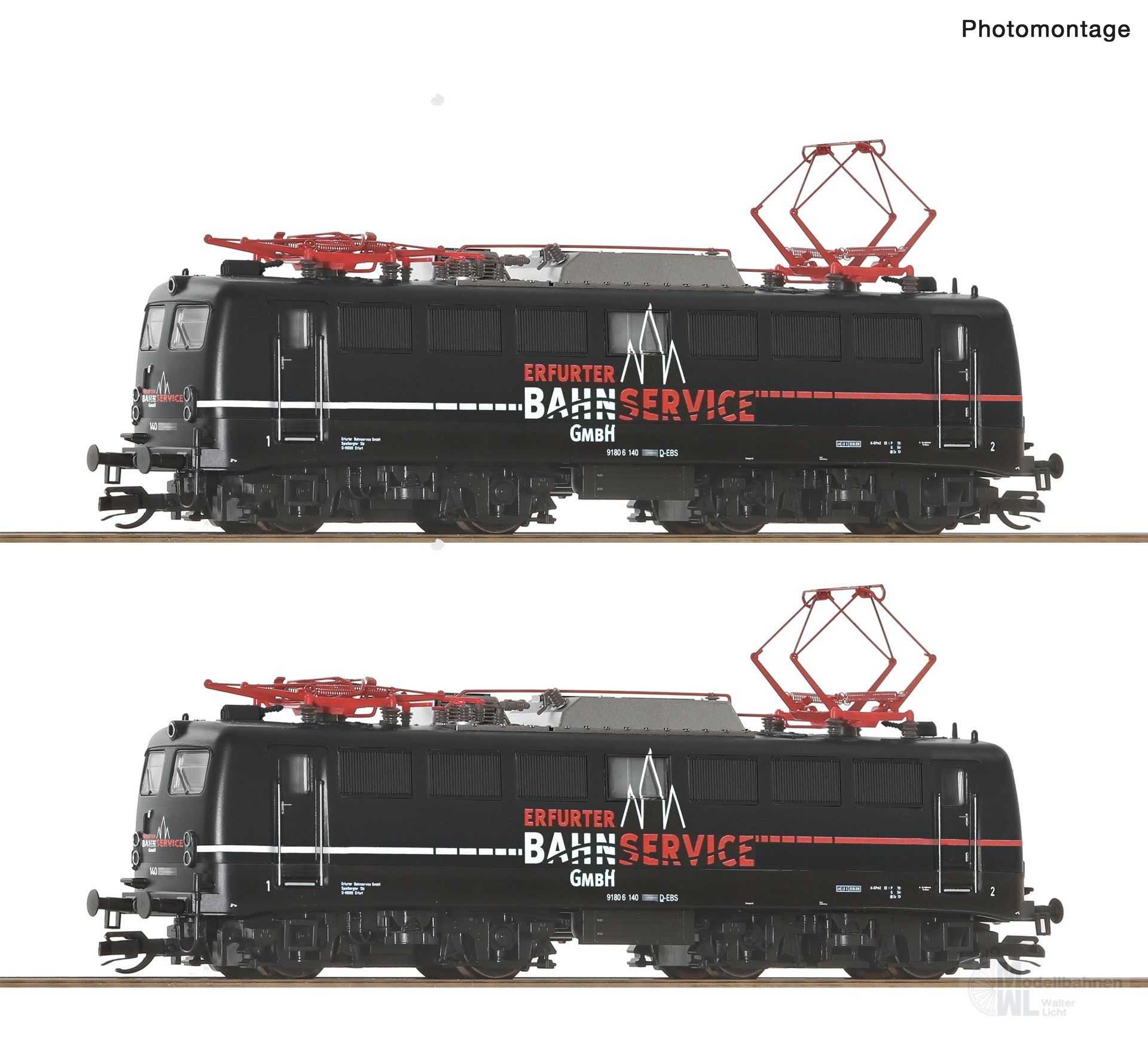 Roco 7590022 - E-Lok Set BR 140 EBS Ep.VI 2.tlg. TT 1:120 Sound