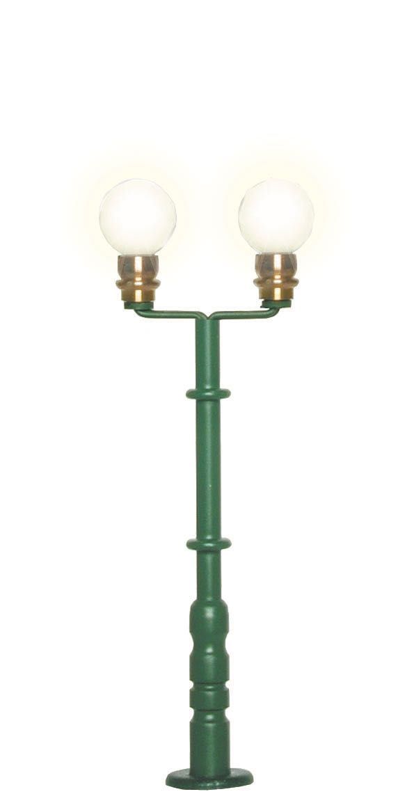 Viessmann 6305 - Kugelleuchte zweiflammig grün H0 1:87