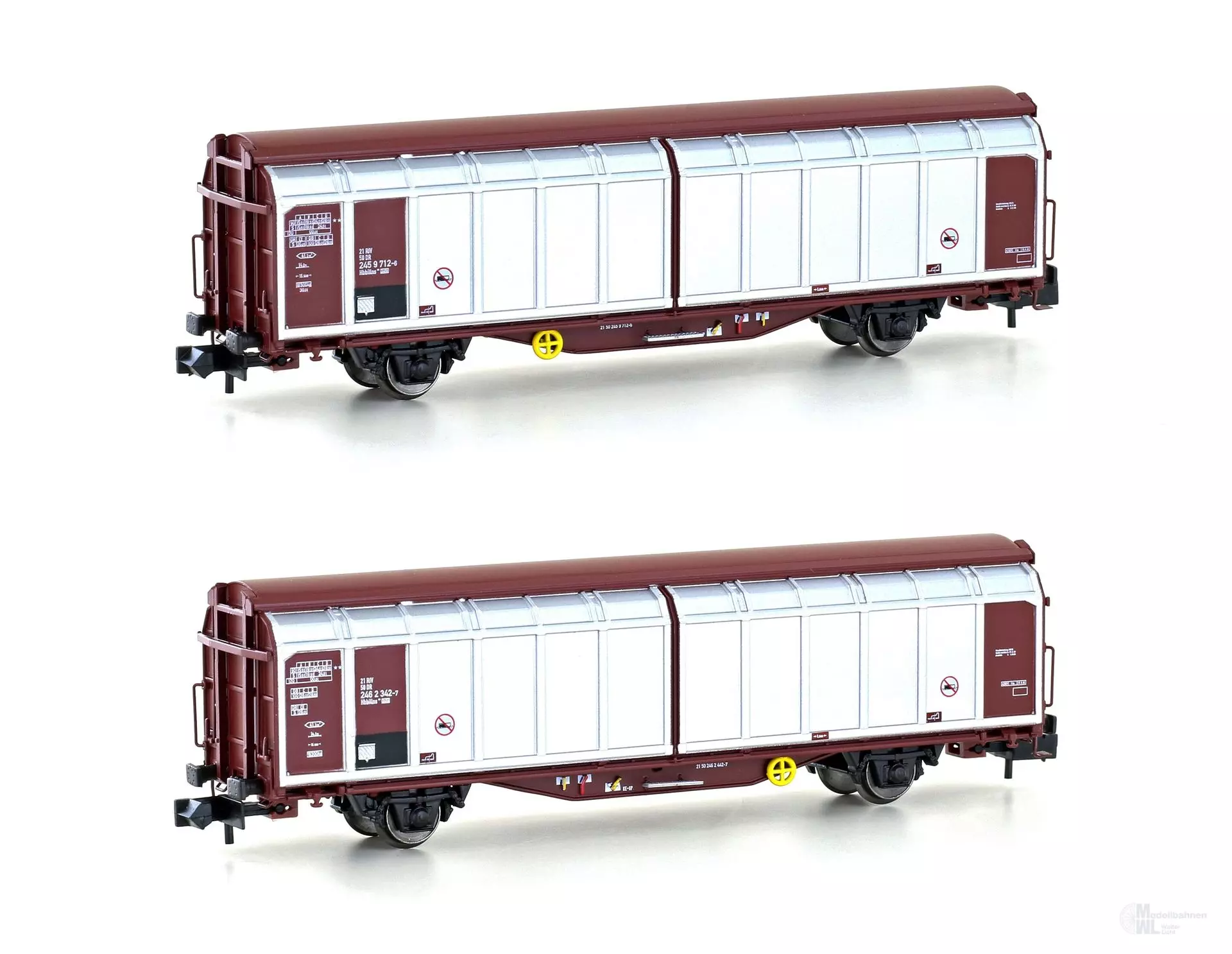 Hobbytrain 24653 - Schiebewandwagen Set DR Ep.IV/V 2.tlg. Hbbillns N 1:160