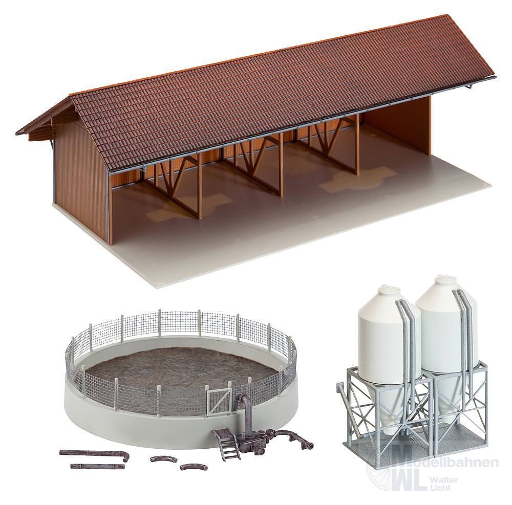 Faller 130584 - Geräteunterstand, Güllegrube und Geräteunterstand H0 1:87