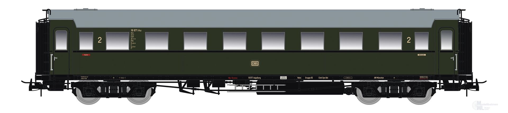 Saxonia Modellbau 87186 - Personenwagen DB Ep.III C4Ü Sa 07 H0/GL
