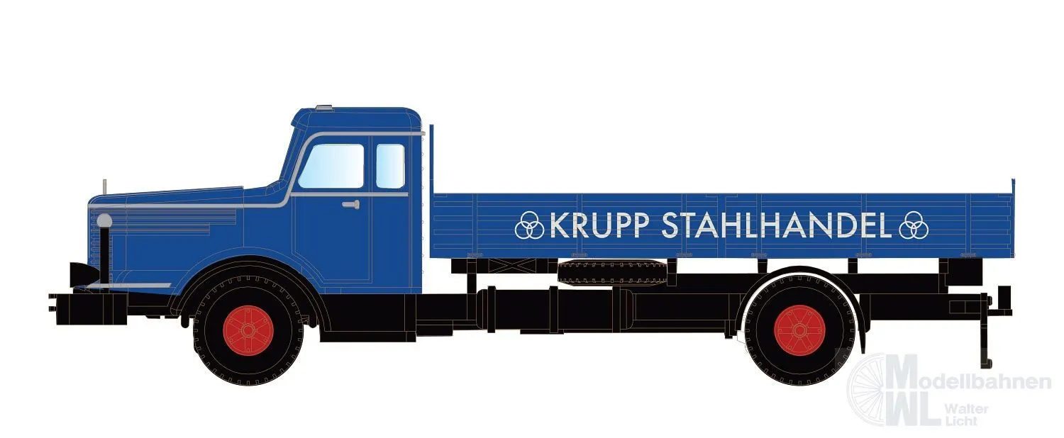 Lemke Minis 3320 - Krupp Titan Pritsche Krupp Stahlhandel N 1:160