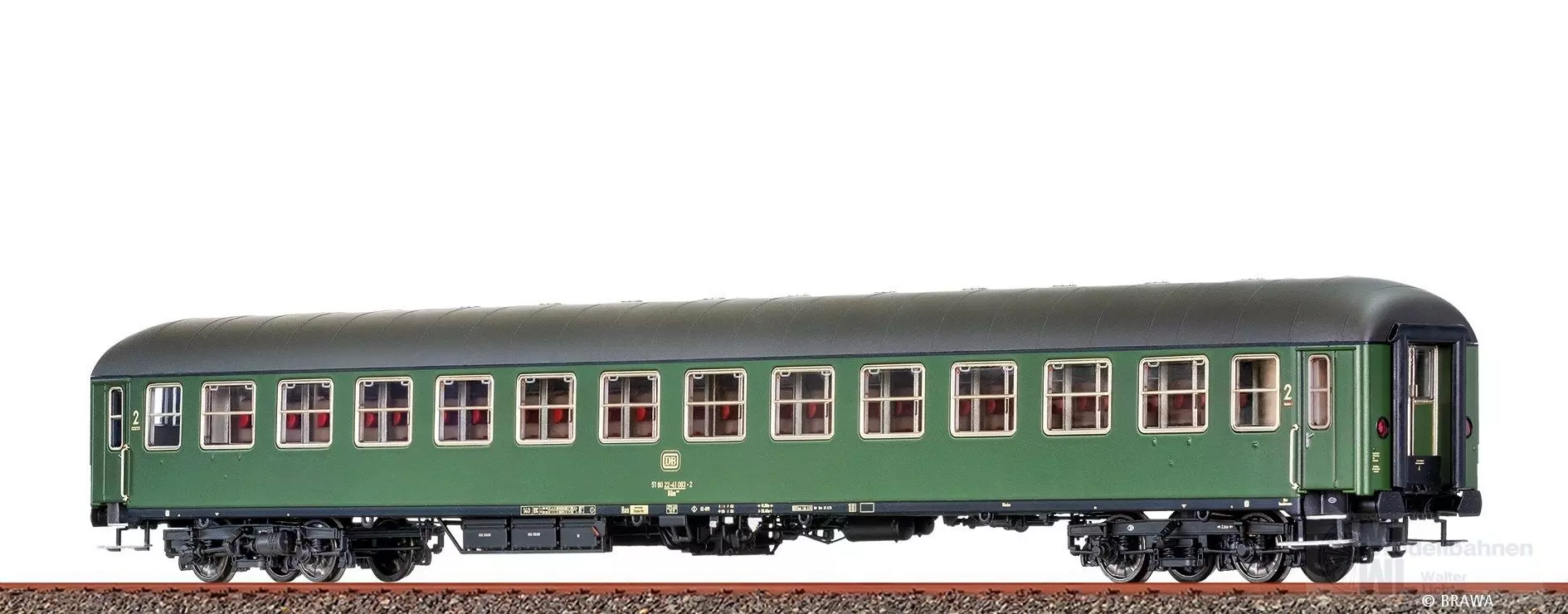 Brawa 58135 - Schnellzugwagen DB Ep.IV Bm234 H0/WS Basic+ LED